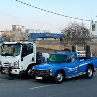 جرثقیل خودروسوار یدک کش نیسان چرخ گیر