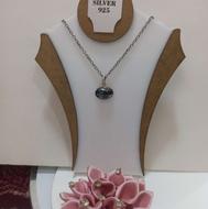 مدال نقره نگین حدید کد 659