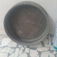 دو عدد تشت مسی لب کنگره ب صورت کیلویی