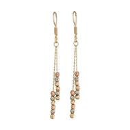 گوشواره طلا 18 عیار زنانه مایا ماهک مدل ME1113 طرح گوی تراش