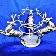 ظرف میوه خوری 3 گوزن آنتیک