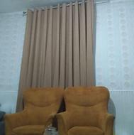 دو عدد پرده متراژ طول 5 متر