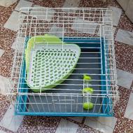 قفس خرگوش + توالت + آبخوری