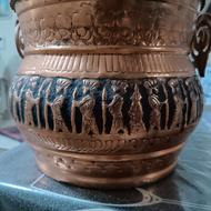 ظرف مسی قلمکاری
