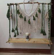 شلف مکرومه دورنگ