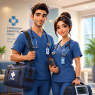 تیم تخصصی پرستاری ICU در منزل (زوج - کادر درمان)