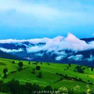 500 متر زمین در روستای لارما با منظره عالی