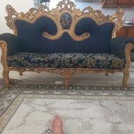 مبل سلطنتی رنگ آبی درحدنو لطفا خریداربودید زنگ بزنیدممنون