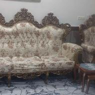 مبلمان 9نفره طرح سلطنتی با منبت کاری زیبا