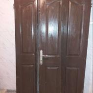 درب چوبی دو لته