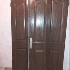 درب چوبی دو لته