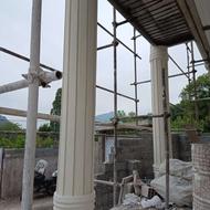 نمای شسته کاری و سیمان کاری وبنای
