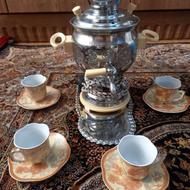 ست سماور برقی وقوری وفنجان