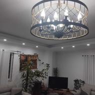 لوستر مشکی طلایی