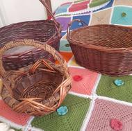 سبد حصیری و جا انگشتری