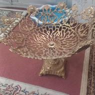 میوه خوری برنز نو وگلدان سرامیکی نو