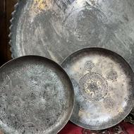 سینی مسی قاجاری قلم
