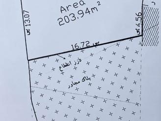 زمین مسکونی خوش قواره/204 متری/شقایق لاهیجان