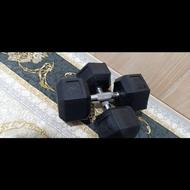 دمبل شش ضلعی نو بدون استفاده 15کیلویی