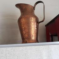 چرخ و قابلمه مسی . قلیان برنجی . پارچ مسی