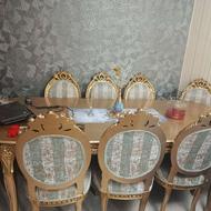 مبلمان 9نفره استیل ومیزنهارخوری9نفره