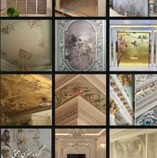 نصب گچبری قاب پتینه میکروسمنت اجرای گچبری