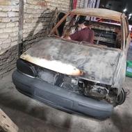 پراید مدل 99 سوخته بدون تصادف