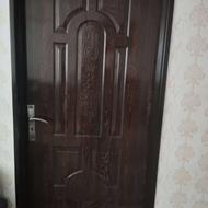 فروش یک عدد درب چوبی با دستگیره درحدنو