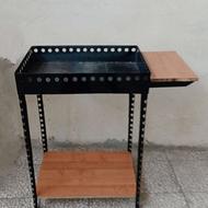 منقل کباب پز باربیکیو ذغالی کبابپز هیزمی آتشدان
