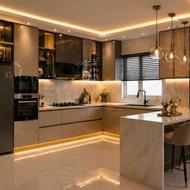 طراحی و اجرای انواع کابینت مدرن و کلاسیک بصورت اقساط 24 ماهه