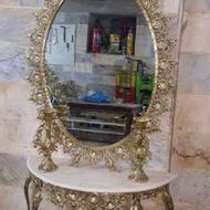 اینه کنسولی برنزی بدون شمعدان