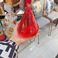 گلدان شیشه ای رنگی