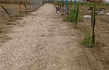 100مترزمین. باغی