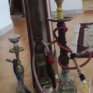 قلیان چوبی و برنجی