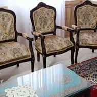 مبل استیل 7 نفره پارچه ترک در حد نو