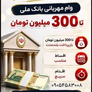 وام 300 میلیونی بانک ملی