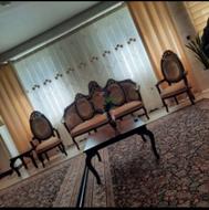 مبلمان کلاسیک 9 نفره چوب گردو سالم