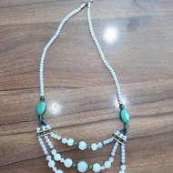گردنبند با سنگ طبیعی دست ساز