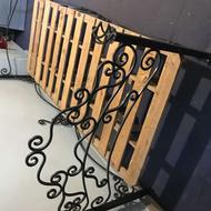 تخت یک نفره فرفورژه
