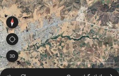 زمین کشاورزی روی جادە رەشە دێ