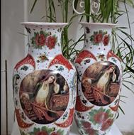 گلدان قدیمی طوطی نشان
