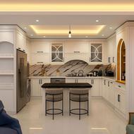 طراحی و اجرای کابینت نئوکلاسیک