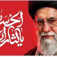 پرچم محرمی با شمایل مبارک رهبر شهید