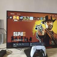 ps5 دیسک خور به همراه مانیتور full HD 165hz