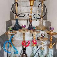 7 عدد قلیان برنجی و کرنو