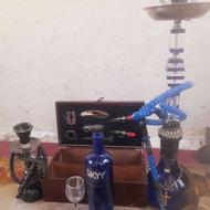 2ععد قلیون همراه با5تاوشیشه و یک باکس چوبی
