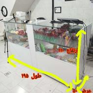 ویترین ام دی اف،MDF،شیشه 6 میل