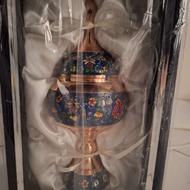 شکلات خوری مسی و میناکاری شده اصل کرمان