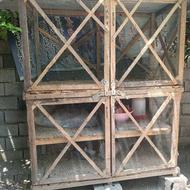 قفس چوبی مرغ کبوتر پرنده ک