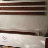 تخت دونفره ام دی اف و تشک یک نفره